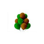 Kahverengi-Koyu Yeşil Pastel Soft Balon 50 Adet + 5 Metre Balon Zinciri