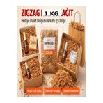 kahverengi kraft 25 GR kırpık kağıt, Z Zigzag, Süs hediye kutu dolgu kağıt Kırpık Kutu İçi Süsleme
