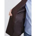 Kahverengi Krep Kadın Blazer Ceket