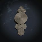 Kahverengi Masa Örtüsü Runner, Dekoratif Spiral Motifli Masa Düzenleyici (KAHVE)