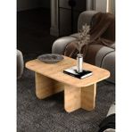 Kahverengi Oval Orta Sehpa, Şık ve Modern Salon Dekorasyonu Için Ideal - Seçenek 1