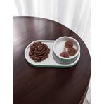 Kahverengi Şakayık Doğal Soya Wax Ahşap Fitilli Çilek Kokulu Mum&biblo