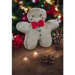 Kahverengi Sevimli Kurabiye Adam 30 cm Yılbaşı Noel Peluş Yastık
