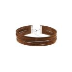 Kahverengi Süet Kadın Choker Kolye