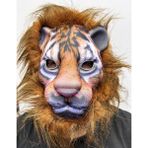 Kahverengi Yeleli Saçlı Peluş Aslan Maskesi Mega Peluş 13 No (4457)