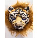 Kahverengi Yeleli Saçlı Peluş Aslan Maskesi Mega Peluş 23 No (5122)