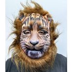 Kahverengi Yeleli Saçlı Peluş Aslan Maskesi Mega Peluş 7 No (5122)