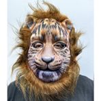 Kahverengi Yeleli Saçlı Peluş Aslan Maskesi Mega Peluş 7 No (5131)