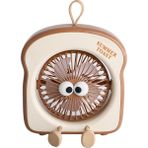 Kaia Life Asonıc AFN29, Kahverengi, 3 Kademeli Hız, Masaüstü Kullanım, Taşınabilir, Dahili 500MAH Bataryalı, USB Şarj Girişli, Vantilatör