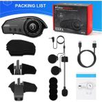 Kaia Life BT35 Kask Kulaklık Bluetooth 5.0 Motosiklet Interkom Su Geçirmez Kablosuz Kulaklık