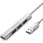 Kaia Life Enkado EKD-UH60, Usb3.0 To 3xusb 2.0, 1xusb 3.0, Metal, USB Hub