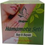 Kaia Life Hamamotu Seti Tüy Dökücü Toz Bay Bayan 100 gr Kase Spatula Kolonyalı Mendil