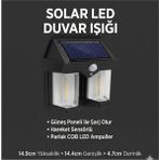 Kaia Life Rustik Ampul Ikili Solar Duvar Aplik Güneş Enerjili Hareket Sensörlü