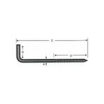 Kaia Life Vidalı Korniş Çivi No:6 - 4X60 - 100 Adet