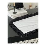 KaiAtelier Ivory X Lune Keten Fırfırlı Runner 40x120cm
