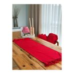 KaiAtelier Lovely Keten İki Ucu Fırfır Runner 50cmx150cm