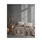 KAİBAL %100 Pamuk Pike Takımı Çift Kişilik 240x260 cm Kutulu Yatak Örtüsü ve Pike Seti