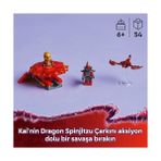 Kai’nin Ejderha Spinjitzu Topacı 71823 – 6 Yaş ve Üzeri Çocuklar Için Doğum Günü Hediyesi Fikri, 2 Minifigürü Içeren Yaratıcı Koleksiyonluk Aksiyon Oyuncak Yapım Seti (54 Parça) - standart