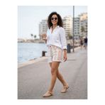 Kaizer Jeans Çizgili Renkli Denim Şort