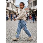 Kaizer Jeans Kar Yıkama Fil Desenli Çocuk Pantolonu - 8