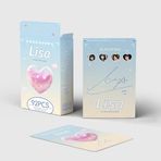 KAIZUKICHIN BP BL Pembe periferik küçük kart LIASA JENNIE JISOO ROSE çift taraflı fotoğraf kartı tebrik kartı 92 ADET (94187-LISA)