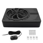 kajilai 10 İnç 800W Koltuk Altı Araba Subwoofer Yüksek Güçlü Aktif Subwoofer Hoparlör Ses Kontrol Cihazı ile Dahili Amplifikatör 12V Araba Kamyon SUV RV için Mavi LED Ortam Işığı