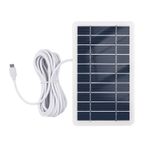 kajilai 2W 5V Taşınabilir Solar Şarj Cihazı Kamp için Su Geçirmez Güneş Paneli Şarj Cihazı Mikro USB Fişli Cep Telefonlarını Şarj Etmek için Mini Fanlar LED Işık Ev Monitör Kamera