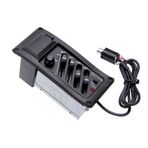 kajilai 4-Band EQ Ekolayzer Piezo Pickup EQ-7545R Pre-Amp Akustik Gitar Preamp Amplifier Tuner