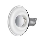 kajilai 41,2 cm/16 inç Stüdyo Fotoğrafçılığı Reflektör Güzellik Bulaşık Difüzörü, Petek Izgaralı ve Bowens Mount Speedlite Flaş Işığı için Yumuşak Kumaş, Beyaz İç Yüzey