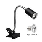 kajilai 50 W Sürüngen Isı Lambası Kaplumbağa Isı Lambası Basking Lamba Isıtıcı Sürüngenler için Klip ile Ayarlanabilir Kertenkele Kaplumbağa Akvaryum Ampul Dahil