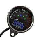 kajilai Evrensel 12 V Motosiklet Kilometre LED Dijital Takometre Sıvı Sıvı Kristal Enstrüman Ölçer Yolölçer ile Yakıt ölçer Göstergesi 0-160 KM/SAAT