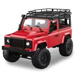 kajilai MN-90 RC Araba 1:12 Ölçekli Uzaktan Kumanda Araba hz 4WD Tüm Arazi Off-Road Kamyon Yüksek Hızlı Kaya Paletli LED Işıkları ile Elektrikli Araç Erkek Çocuklar Yetişkinler için