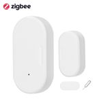 kajilai ZigBee Kapı ve Pencere Sensörü Kablosuz Kontaklar Sensör Desteği Ev Cihazı İstihbarat Bağlantısı APP Bildirimleri (Açık/Kapalı) Ev Alarm Sistemi için ZigBee Hub Gereklidir