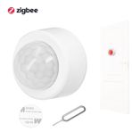 kajilai ZigBee PIR Hareket Sensörü Kablosuz İnsan Vücudu Kızılötesi Dedektör 120° Geniş Açı Algılama Desteği Ev Cihazı İstihbarat Bağlantısı APP Uyarıları Zigbee Hub İç Mekan ve Dış Mekan için Gerekli