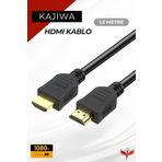 KAJİWA 1.5 Metre HDMI Kablo 1080p FULL HD | Hdmı 1.4 Ses ve Görüntü Kablosu 1.5mt