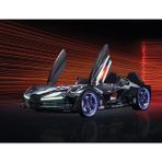 Kaju Carbeds Arabalı Yatak Moon Aero Full Kumandalı Işık ve Ses Sistemli Siyah Çocuk Karyolası