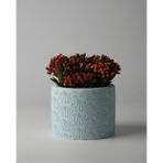 Kaju Creative Dekoratif Beton Saksı - Karo Çizgi 8x10 0.25L Küçük Boy Saksı