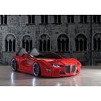 Kaju GTM Full Arabalı Yatak Kumandalı Işık ve Ses Sistemli Kırmızı Çocuk Karyolası