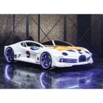 Kaju Mobilya Kaju Moon Aero Premium Beyaz Arabalı Yatak - 90 x 190 cm