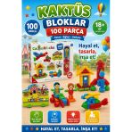 Kaktüs Bloklar (100 Parça) - Kaktüs Oyuncak - Lego Seti - Kaktüs Lego - Taraklı Lego