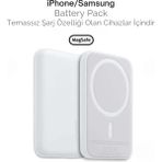 Kaktüs Jack iPhone 15 / 16 / 17 Uyumlu Magsafe Kablosuz Powerbank 5000 Mah | Wireless Taşınabilir Batarya Şarj Aleti
