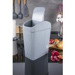 KaktüsKedi 6 LT Çöp Kutusu,Mutfak,Banyo,Tuvalet,Masaüstü,Ofis Çöp Kovası Gri