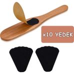 KaktüsKedi Değiştirilebilir Topuk Törpüsü Spatulası 10 Yedek Törpü ile Hijyenik Kullanım