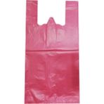 Kalbi Ticaret Kalın Kırmızı Poşet Büyük Boy 1 kg Hışır Atlet Poşet Market Poşeti