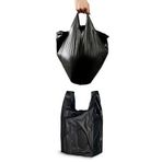 Kalbi Ticaret Kalın Siyah Poşet Orta Boy 5 kg Hışır Atlet Poşet Market Manav Poşeti Çöp Poşeti