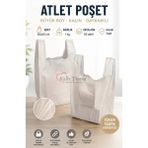 Kalbi Ticaret Kırık Beyaz Kalın Poşet Büyük Boy 1 kg Atlet Poşet Market Manav Poşeti