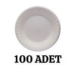 Kalbi Ticaret Köpük Tabak Yuvarlak 100'lü Kullan At Tabak 17 cm Köpük Tabak