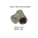 KALDE 1" Sarı / Krom Pislik Tutucu Su Filtresi Dn25 - Threaded Strainer