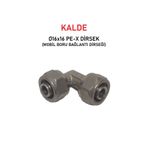 Kalde Ø16X16" Sabit Uçlu Pex Dirsek (Mobil Boru Bağlantı Dirseği)