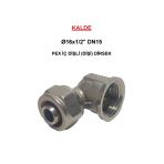 Kalde (5'Li Paket) Ø16x1/2" Pex İç Dişli (Dişi) Dirsek (Mobil Sistem Boru Bağlantı Parçası)